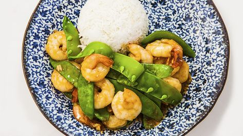 Ginger Prawn and Snow Pea Stir-fry Justine Schofield, Snow Pea, Prawn Recipes, Fry Sauce, Soya Sauce, Stir Fry Sauce, Snow Peas, Ginger Recipes, Healthy Ideas