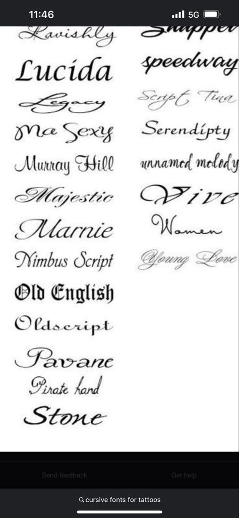 Name Tattoos Fonts, Cursive Tattoo Fonts, Fonts Name, Last Name Tattoos, Tattoo Font Styles, Small Words Tattoo, Fonts For Tattoos, Tattoos Fonts, Cursive Tattoo