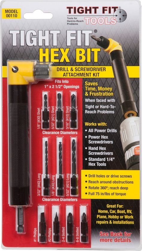 Tool Gift For Men Right Angle Drill and Screwdriver Attachment Gift Tool Kit Tight Fit Hex Bit 90 Degree Angle Adapter Power Drill Accessory Driver Extension 00110 ** Want added information? Click on the photo. (This is an affiliate link). Tool Packaging, Christmas Tools, Angle Drill, Blister Packaging, Father's Day Specials, Garden Store, Tool Gifts, Drill Driver, Tool Steel