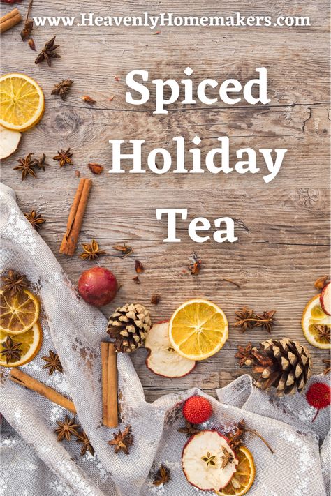 holiday spiced tea Holiday Spiced Tea, Christmas Spiced Tea Recipe, Christmas Spiced Tea, Christmas Tea Blends Recipes, Christmas Tea Blend, Christmas Tea Ideas, Christmas Tea Recipe, Loose Tea Recipes, Spice Tea Mix