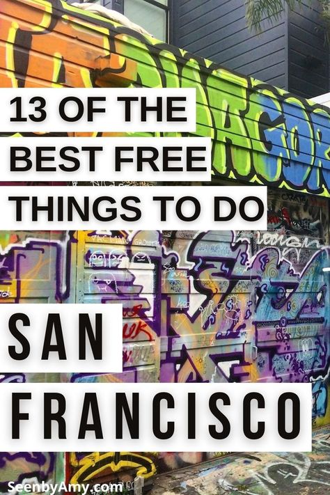 San Francisco can be reasonably priced thanks to the city's many free attractions. Read on for 13 of the best things to do in San Fran! San Francisco Things To Do｜San Francisco Travel｜San Francisco Travel Guide｜San Francisco Picture Ideas｜San Francisco Free Things To Do｜San Francisco Cheap｜West Coast USA｜Weekend in San Francisco｜San Francisco Vacation｜Places in California｜Free Things To Do｜Travel California｜SF Travel｜Budget Travel｜Cali｜San Francisco Free Things To Do In Sf San Francisco, 48 Hours In San Francisco, San Fransico Things To Do, Best Things To Do In San Francisco, Free Things To Do In San Francisco, San Francisco Things To Do In One Day, San Francisco In The Fall, Fun Things To Do In San Francisco, What To Do In San Francisco