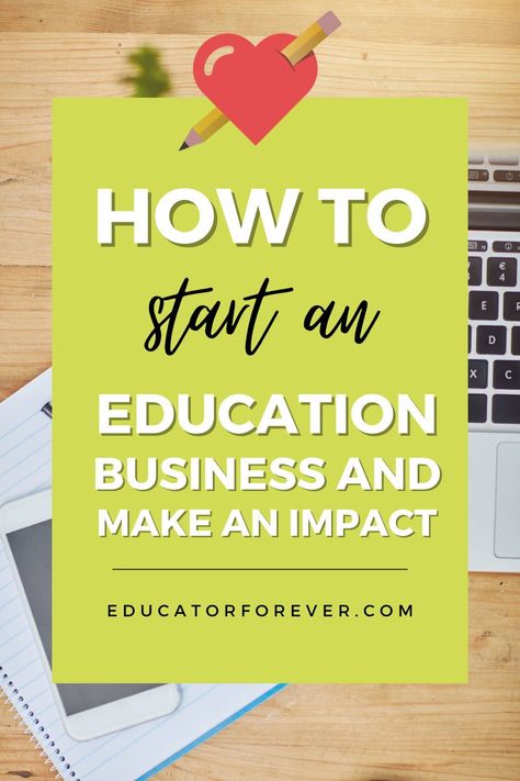 As a teacher, do you feel like you have so many ideas and things you dream about doing outside of the classroom? It might sound crazy to think about starting an education business, but in this post, I'm sharing some great questions you can ask yourself that will help you identify if this is actually a path you should pursue! As a teacher, you have so many skills, and even if you don't have any business experience, it's not too late to start learning now! How To Start A School, How To Start A School Business, Starting A School Business, Teacher Business, Educational Consultant Ideas, Education Post, Tutoring Business Ideas, Tutoring Business Forms, Start Tutoring Business