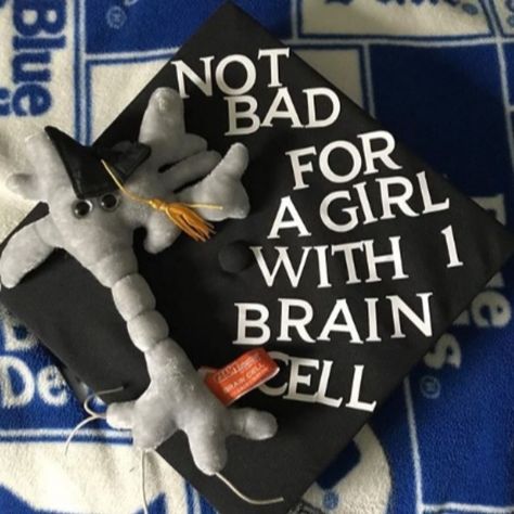 Horror Graduation Cap, Psychology Grad Cap, Psychology Graduation Cap, Captain Ideas, Funny Graduation Caps, College Grad Pictures, High School Graduation Cap, Grad Pictures, Grad Cap Designs