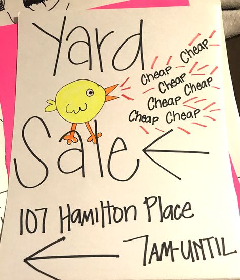 Garage Sale Poster Ideas, Yard Sales, Yard Sale Poster Ideas, Yard Sale Signs Ideas, Diy Yard Sale Signs Ideas, Yard Sale Poster, Garage Sale Quotes, Creative Yard Sale Signs, Garage Sale Ideas