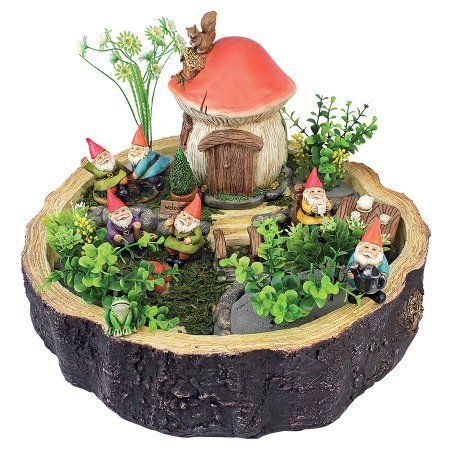 Miniature Garden Design, Miniature Garden Decor, Fairy Garden Gnomes, Garden Gnomes Statue, Fairy Garden Designs, Fairy Garden Crafts, Fairy Furniture, Faeries Gardens, Mini Fairy Garden