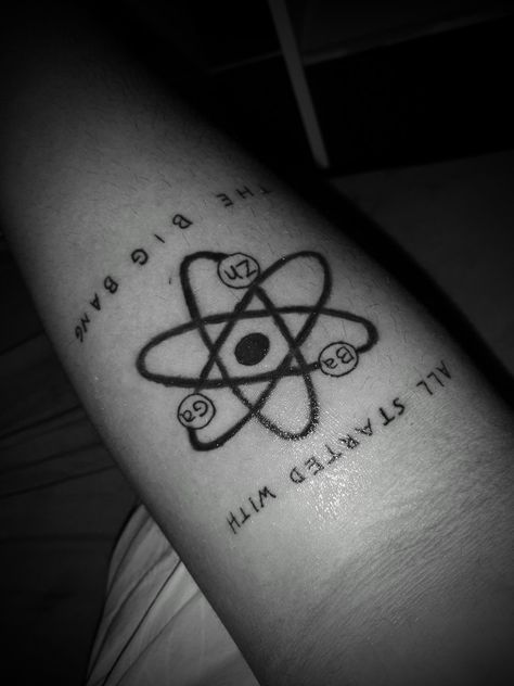 Big Bang Theory Tattoo Ideas, Big Bang Theory Tattoo, Vish Kk, Bigbang Theory, Big Ban, The Big Band Theory, The Bigbang Theory, K Tattoo, The Big Bang Theory