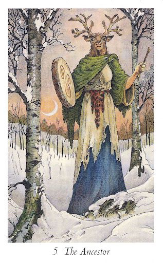 "The forest was still and silent. The white snow covered everything as far as I could see. Even in the dark of night I could see the path before me. The moon shining overhead was full and its light... Wild Wood Tarot, Wildwood Tarot, Tarot Gifts, The Hierophant, Celtic Mythology, Tarot Cards Art, Tarot Card Meanings, Tarot Card Decks, Tarot Art