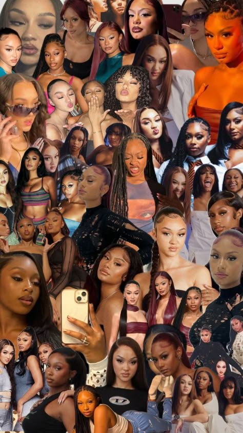 #flo #flogroup Flo Wallpapers, Flo Wallpaper, Flo Aesthetic, Flo Group, Aespa Core, Aesthetic Collages, Angel Reese, I Love Being Black, Makeup For Black Skin