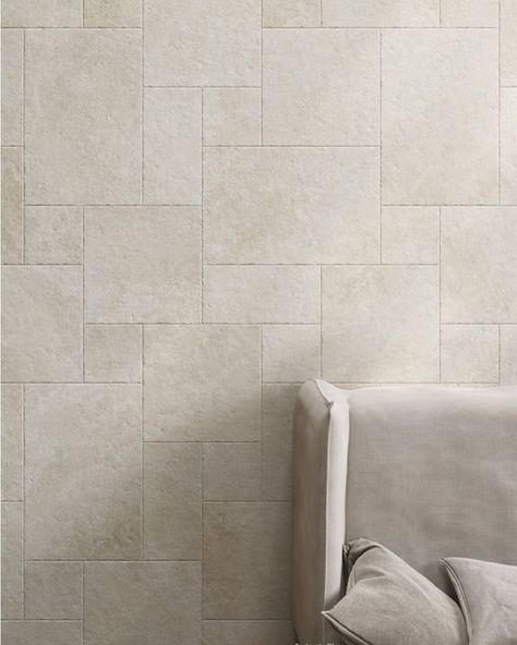 TeraNova on Instagram: "New - Introducing Jerusalem Stone Avorio - A porcelain tile that reinterprets a historic limestone. What we love about this porcelain tile is the edge of the tile. Each tile is etched to give you the real feel of stone kind of a tumbled finish on a porcelain tile which gives Jerusalem its aesthetic identity .. Every story of Jerusalem is also a story of its stone. Now available in 600x400mm internal and external. With French pattern coming soon. P3 & P5 ratings available French Pattern Tile Floor, French Lay Tiles, French Tile Pattern, French Pattern Tile Bathroom, Zia Tile Limestone, Stone Flooring Pattern, Stone Flooring Interior, French Pattern Tile, Soho Townhouse