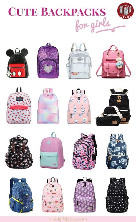 Backpacks For Middle School, Middle School Backpack, Best Backpacks For School, School Book Bags, Cute Backpacks For School, Girl School Supplies, Backpack Collection, Cute School Bags, Best Backpacks