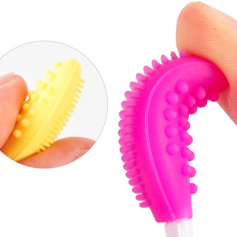 This silicone exfoliating lip brush has 5 different colors for you to choose from. This silicone lip brush allows gentle exfoliation and massages for smooth, plump lips. Effortlessly achieve softer, smoother lips with our Double-Sided Silicone Lip Exfoliating Soft Scrub Brush. This lightweight and compact tool gently removes dead skin cells, cleans pores, and removes makeup residue, revealing fresh and smooth skin. Perfect for daily use, it also assists in washing the nose, exfoliating, removing acne and blackheads, and massaging the skin. Easy to clean for long-lasting use.