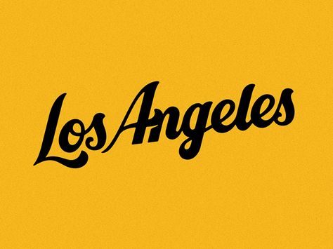 Los Angeles Los Angeles Graphic Design, Los Angeles Aesthetic, Vintage Script, Los Angeles Design, La Art, Font Inspiration, California Love, Script Lettering, California Dreaming