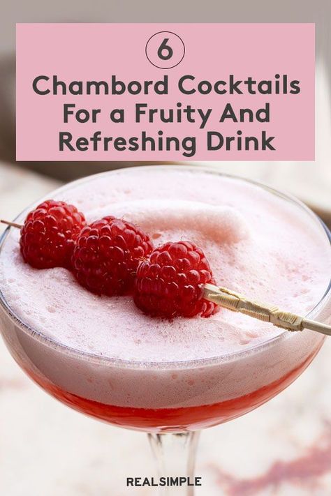 Cocktail With Chambord, Cocktails With Chambord, Chambord Cocktails Recipes, Chambord Spritz, Chambord Martini, Drinks With Chambord, Chardonnay Cocktails, Prosecco Cocktails Easy, Chambord Drinks