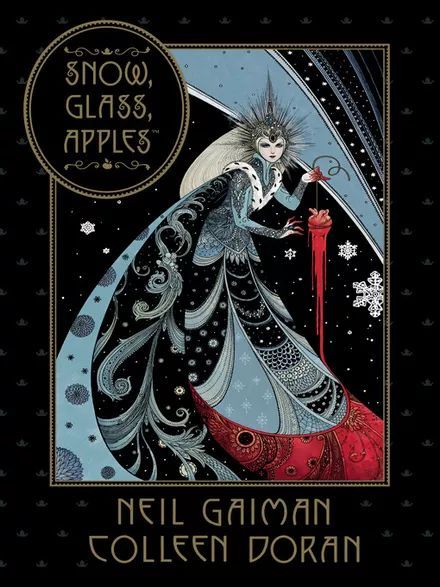 Snow Glass Apples, Fairytale Retelling Books, Neil Gaiman American Gods, The Graveyard Book, Fairytale Retelling, Apple Art, Ralph Macchio, American Gods, Terry Pratchett