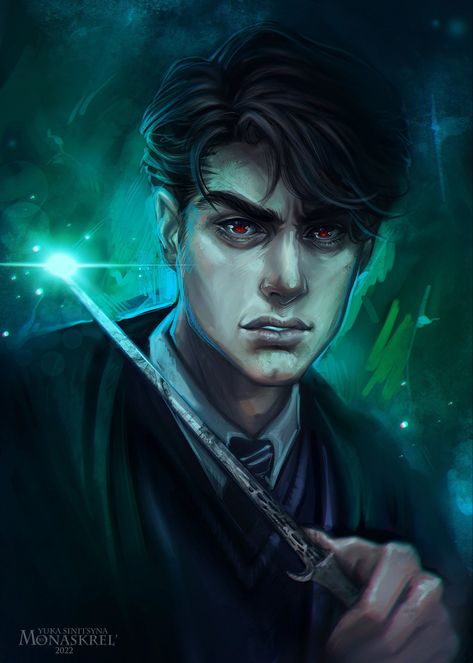 Harry Potter Harry Fanart, Female Tom Riddle Fan Art, Voldemort Fanart, Tom Riddle Art, Harry Potter Voldemort Art, Lord Voldemort Fanart, Tom Marvolo Riddle I Am Lord Voldemort, Young Tom Riddle, Fantastic Beasts Movie