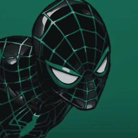 Spider Man Pfp, Green Superhero, Man Pfp, Spiderman Girl, Green Spider, Black And Purple Wallpaper, Spiderman Venom, Spiderman Cartoon, Spiderman Drawing