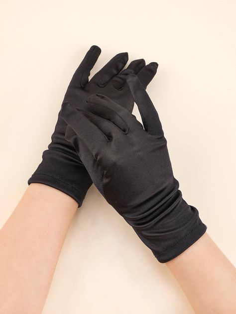 1 Pair Women Short Satin Gloves For Evening PartyI discovered amazing products on SHEIN.com, come check them out! Satin Gloves, Short Satin, Short Gloves, Finger Gloves, Winter Gloves, Party Halloween, Halloween Accessories, Womens Gloves, Casual Party