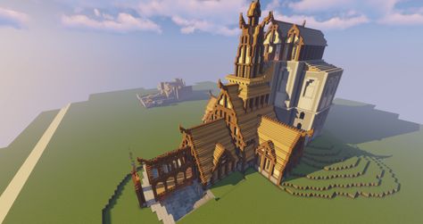 So I'm building dragonsreach http://bit.ly/2RdQj12 Minecraft Skyrim, Skyrim Crafts, Minecraft Medieval Buildings, Minecraft Medieval House, Rpg World, Minecraft Pictures, Minecraft House Plans, Minecraft Medieval, Minecraft Castle