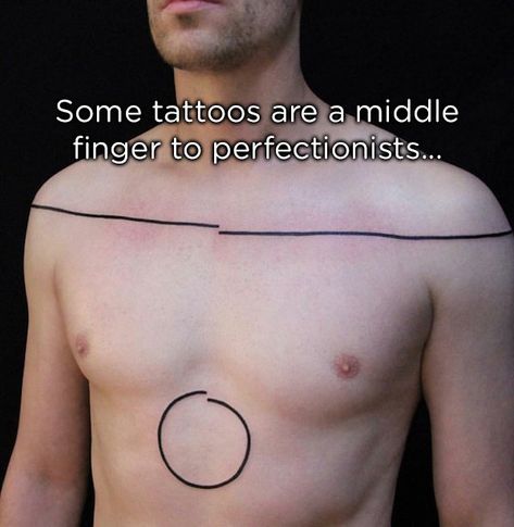 25 Really Interesting Tattoos Controversial Tattoos, Masculinity Tattoo Ideas, Masculine Tattoo Placement, Perfectionist Tattoo, Worst Places To Get Tattoos, Wow Tattoo, Tattoo Memes Humor, Masculine Tattoos, Infinity Tattoo