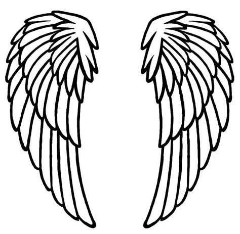 Angel Wing Stencil Templates, Angel Wings Drawing Easy, Angel Wings Drawing Simple, Angel Wings Silhouette, Wing Stencil, Tattoo Angels, Wings Stencil, Angel Wing Pattern, Angel Wings Pattern