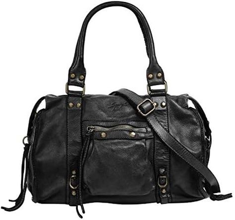 Gave Lux Sac porté épaule pour femme Produit artisanal. Matériau extérieur : cuir véritable. Produit fabriqué en Italie. GLX220609023FBG-PARENT. 41 x 28 x 13 cm. Handbags For School, Balenciaga Black, Vintage Shoulder Bag, Vintage Leather Bag, Pretty Bags, Black Leather Bags, Cute Bags, Girls Bags, Shopper Bag