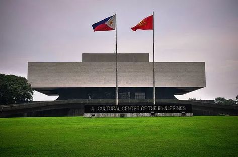 Cultural Center of the Philippines Cultural Center Of The Philippines, Philippine Architecture, Bonifacio Global City, Brutalist Buildings, Facade Lighting, Filipino Culture, Brutalist Architecture, A Night To Remember, Folk Dance