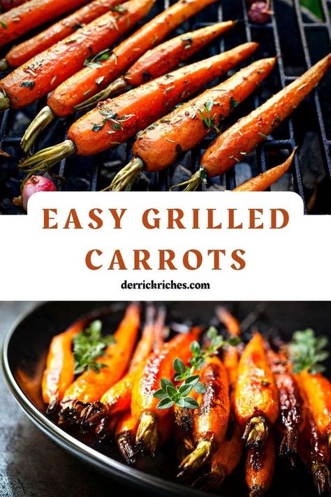 Grilled Carrots with Maple Glaze Maple Glazed Carrots, Grilled Carrots, Pellet Grill Recipes, Glazed Carrots, Grill Recipes, Maple Glaze, Balsamic Glaze, Pellet Grill, Sunday Dinner