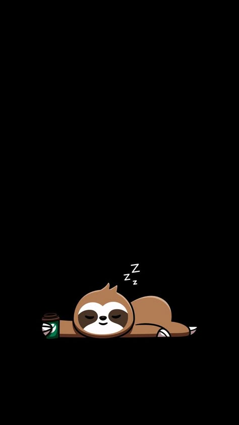 Sloth Wallpaper, Sloth Cartoon, الفن الرقمي, Crazy Wallpaper, Animal Doodles, Iphone Wallpaper Images, Free Iphone Wallpaper, Cute Simple Wallpapers, Cute Sloth