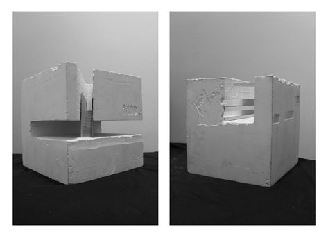 Casting Architecture Model, Plaster Model Architecture, Plaster Architecture, Casting Sculpture, Film Painting, Water Architecture, Model Architecture, Casting Models, Paper Architecture