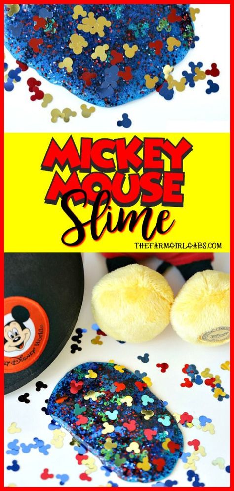 Oh Toodles, Mickey Mouse Crafts, Mickey Mouse Themed Birthday Party, Easy Slime Recipe, Mouse Crafts, Dinosaur Crafts, Disney Home Decor, Slime Recipe, Disney Party