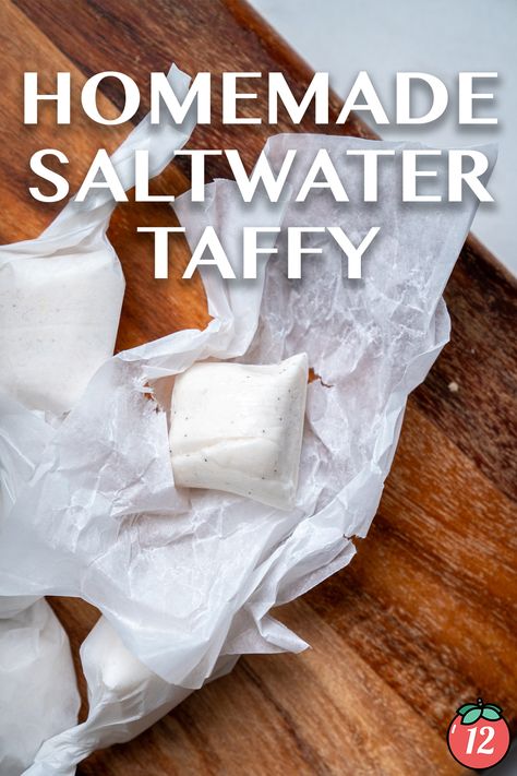 Diy Salt Water Taffy, How To Make Salt Water Taffy, Taffy Recipe Easy, Homemade Salt Water Taffy, Saltwater Taffy Recipe, Salt Water Taffy Recipe, Taffy Recipe, Saltwater Taffy, Homemade Recipe Books