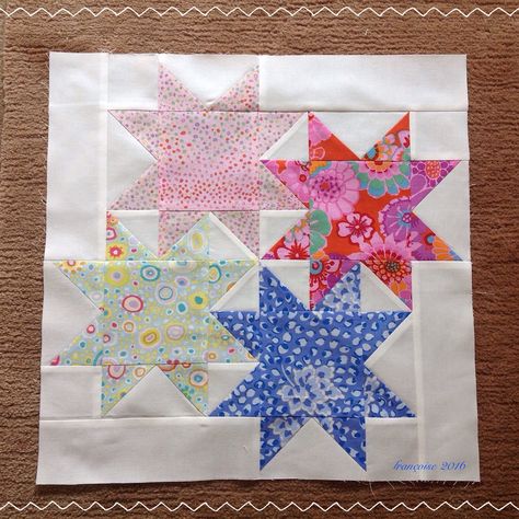 Patchwork Quilting Designs, Kaffe Fassett Quilts, Quilting Designs Patterns, Quilt Square Patterns, Scrap Quilt Patterns, Star Cluster, Star Quilt Blocks, Pink Quilts, Star Quilt Patterns