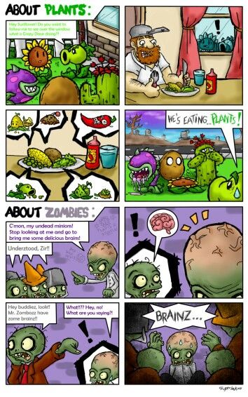 Pvz comic-Love it! Pvz Anime, Plants And Zombies, Nirvana Poster, Zombie Birthday, Plant Zombie, Aphmau Fan Art, Plantas Vs Zombies, About Plants, Zombie Art