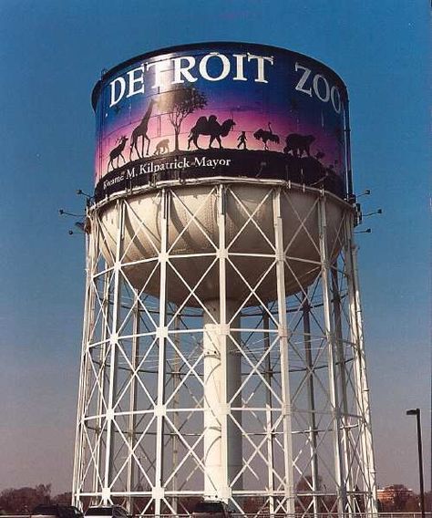 Detroit Zoo Water Tower: Detroit Zoo, Oatmeal Smoothie, Detroit Rock City, Detroit History, Michigan Girl, Frozen Raspberries, Detroit City, Detroit Area, Water Towers