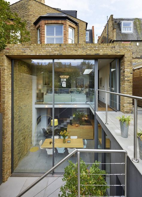 September Days, Bulthaup Kitchen, Kitchen Living Space, Kitchen Architecture, House In London, British Architecture, London Townhouse, Glass Extension, Compact House