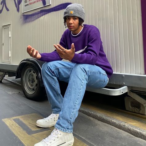 Purple Crewneck Outfit Men, Purple Sweatshirt Outfit Men, Purple T Shirt Outfit Men, Purple Hoodie Outfit Men, Purple Crewneck Outfit, Purple Sweater Outfit Men, Purple Shirt Outfit Men, Purple Men Outfit, Purple Outfits Men