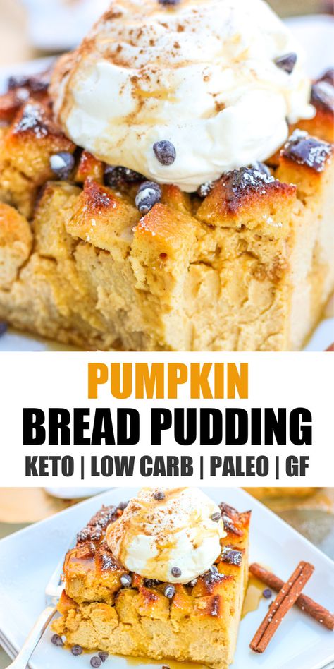 Cream Cheese Bread Pudding, Cheese Bread Pudding, Coconut Bread Recipe, Pumpkin Cream Cheese Bread, Bread Pumpkin, Cream Bread, Cream Cheese Bread, Pumpkin Bread Pudding, Pumpkin Cream Cheese