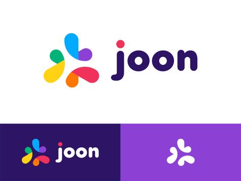 Joon Logo by Kathryn Sutton on Dribbble Kids Branding Design, Puzzle Logo, Toys Logo, City Branding, Kids Logo Design, Logo Design Branding, Hand Drawn Logo, Round Logo, Abstract Logo