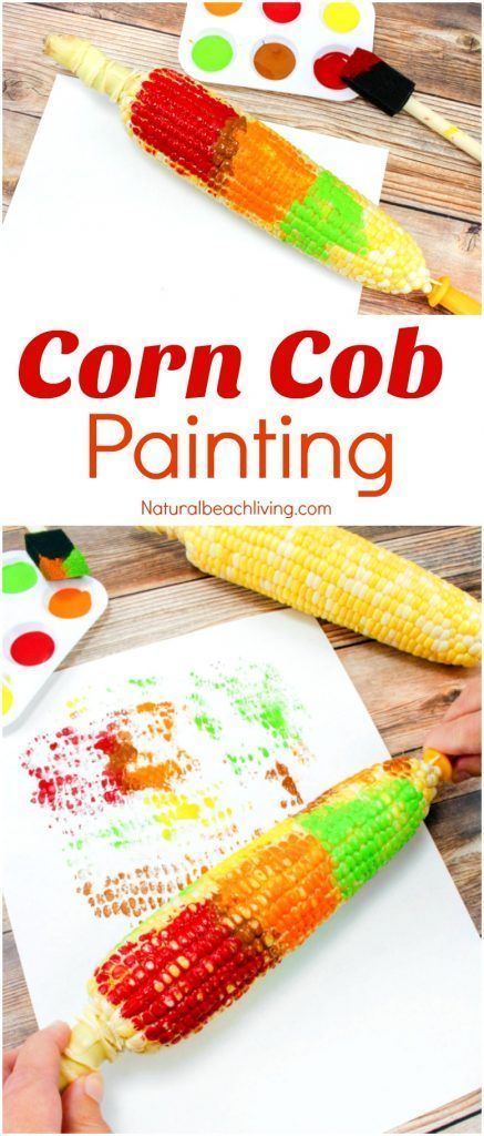 Fun Corn Cob Craft Painting for Kids, Thanksgiving Crafts, Thanksgiving Arts Crafts, Corn Cob Painting, Easy Fall Crafts for preschoolers, Farm Preschool Theme activities, Easy Thanksgiving Crafts Kids Love #Thanksgiving #Crafts #Fallcrafts Thanksgiving Curriculum, Kids Thanksgiving Crafts, Corn Craft, Thanksgiving Arts And Crafts, Crafts Thanksgiving, Preschool Crafts Fall, Easy Thanksgiving Crafts, Art Project For Kids, Crafts Fall