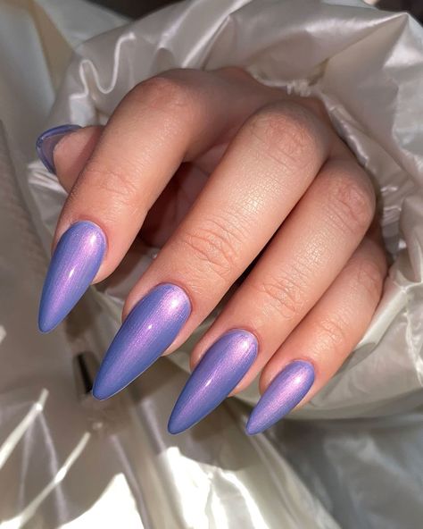 2,190 Likes, 187 Comments - The GelBottle Inc™ (@the_gelbottle_inc) on Instagram: “Nebula 💜 Our interstellar pearlescent shade with illuminating cool hues of lilac and shimmering…” The Gel Bottle, Stamping Nail Polish, Kids Nail Polish, Nail Tek, Buff Nails, Confetti Nails, Daisy Nails, Pearl Nails, Gel Art