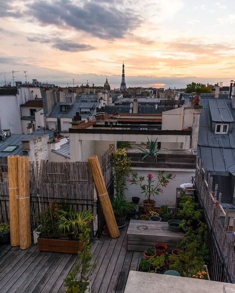 Apartment Rooftop, Parisian Apartment, Paris Skyline, Apartment, Patio, Paris, France, Outdoor Decor, Travel