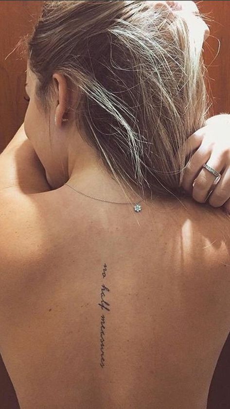 60+ Charming Tattoo Inspiration. | soopush.com | page 9 of 62 Font Tato, Spinal Tattoo, Geometric Tattoos, Inspiration Tattoos, Cat Tattoos, Spine Tattoos For Women, Tattoo Girls, Tiny Tattoo, Tattoo Script