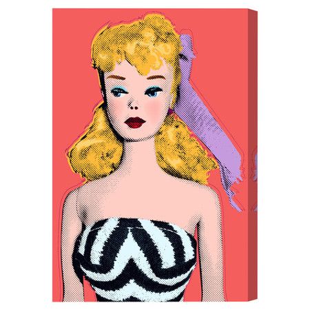 Hang this artful canvas print above your living room seating group to create a stylish conversation space, or display it in the foyer for eye-catching appeal... Pop Art Room, Barbie Drawings, Oliver Gal Art, Girl Barbie, Wood Peg Dolls, Glam Wall Art, Dolls Vintage, Motivational Art, Vintage Glam