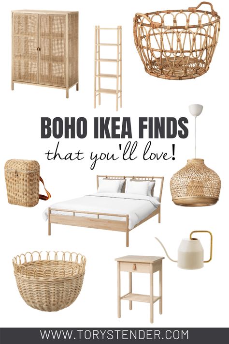 BOHO IKEA FINDS YOU'LL LOVE / Tory Stender - Tory Stender Interior Boho, Ikea Finds, Boho Bedroom Ideas, Neutral Furniture, Dekorasi Kamar Tidur, Bohemian Bedroom Decor, Boho Bedroom Decor, Boho Living Room, Room Inspiration Bedroom