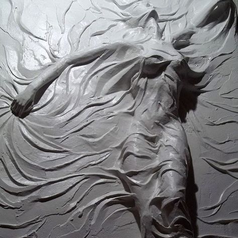 Wet Fabric, Drywall Art, Andermatt, Figure Art, Relief Sculpture, Textured Canvas Art, Plaster Art, Art Texture, A Level Art