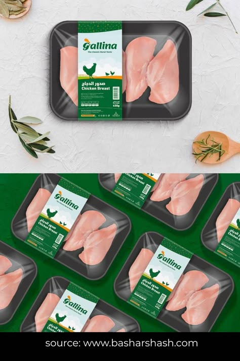 Chicken Meat Packaging, Frozen Chicken Packaging, Chicken Branding Design, Chicken Packaging Design, Meat Packaging Design, Chicken Branding, Chicken Packaging, Meat Design, Pickle Brands