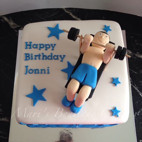 Weight Lifter Cake - by Mari's Boutique Cakes Weight Lifter Cake, Weight Lifter, Italian Theme, Theme Birthday, Cake Ideas, Best Part Of Me, Weight Lifting, Party Ideas, Party Decorations