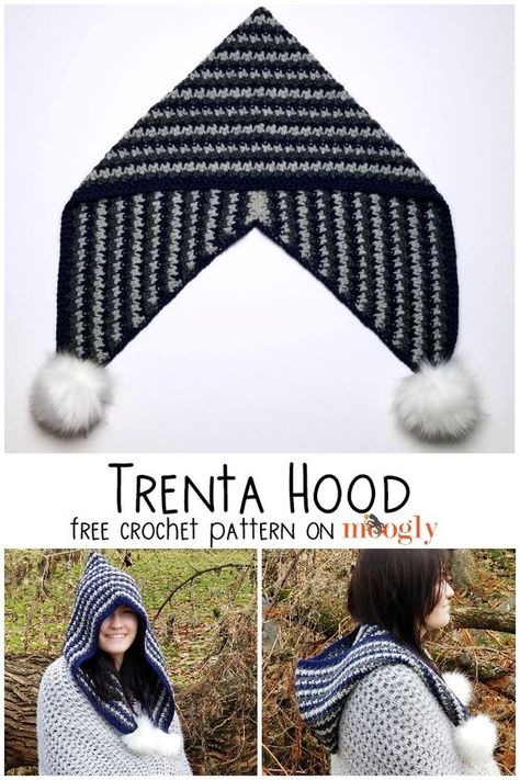 Jaket Crochet, Moogly Crochet, Crochet Adult Hat, Crochet Hood, شال كروشيه, Crochet Abbreviations, Crochet Wool, Crochet Hat Pattern, Crochet Beanie