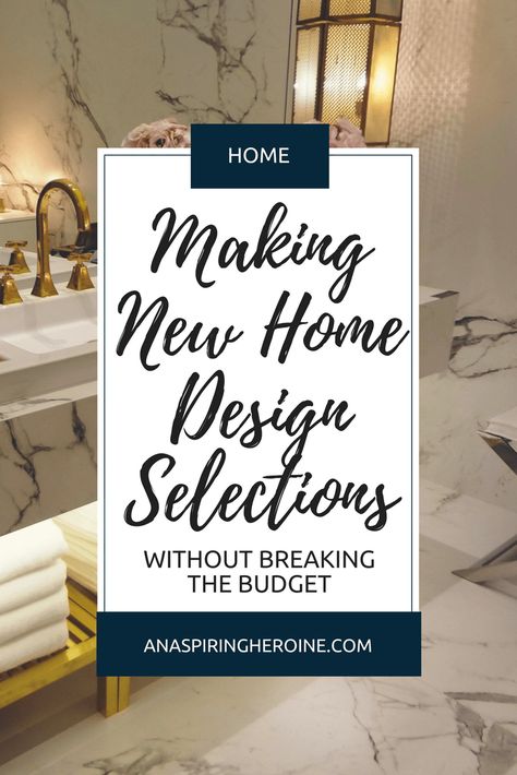 Building a new home? Congratulations! It's an exciting, stressful process, but here are some tried and true methods I used to keep from breaking the bank (and our home loan) when we made all of our new home design choices! | An Aspiring Heroine New Home Congratulations, Building A Home, Our New Home, Building A New Home, New Home Designs, Design Center, Tried And True, Home Loans, Our Home