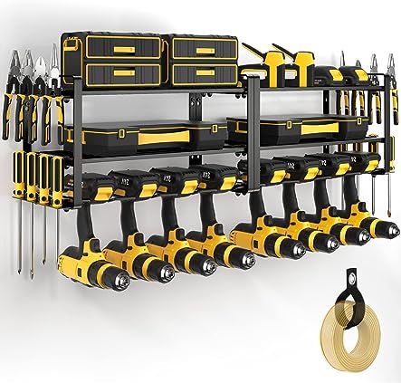 Amazon.com: Storage Utility, Power Tool Organizer, Power Tool Storage, Garage Tool Organization, Drill Holder, Tool Room, Tool Rack, Tool Box Storage, Utility Storage